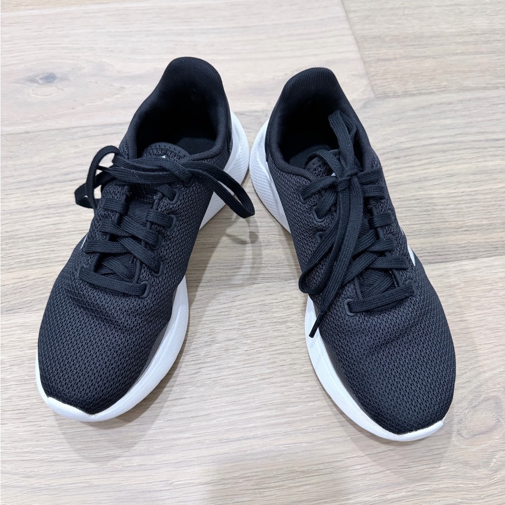 Adidas Black and White Athletic Shoes